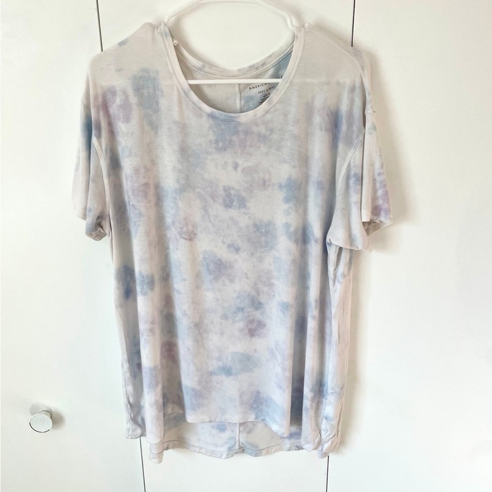 American Eagle Outfitters Pastel Tie-Dye Short Sleeve Tee Soft & Sexy Oversized